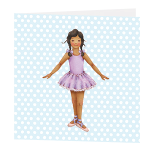 Blue spot Jasmine card x 5